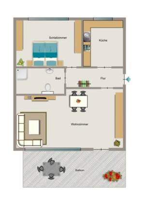 Demnächst frei! 2-Zimmer-Wohnung in Oberhausen Schmachtendorf – 46147 Oberhausen – Vorschaubild 2