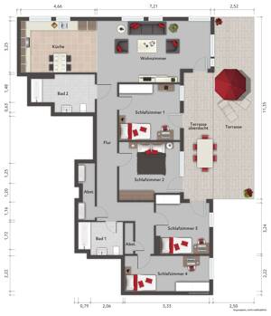 Gepflegte Erdgeschosswohnung zum Kauf mit Terrasse und Tiefgarage in Hamburg Ottensen - Wentzel Dr. – 22765 Hamburg – Vorschaubild 2