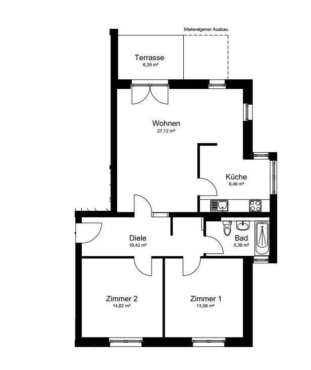 Viel Platz für kleine und große Wünsche! 3 Zimmer-Gartenwohnung ** Provisionsfrei** – Berlin – Vorschaubild 8