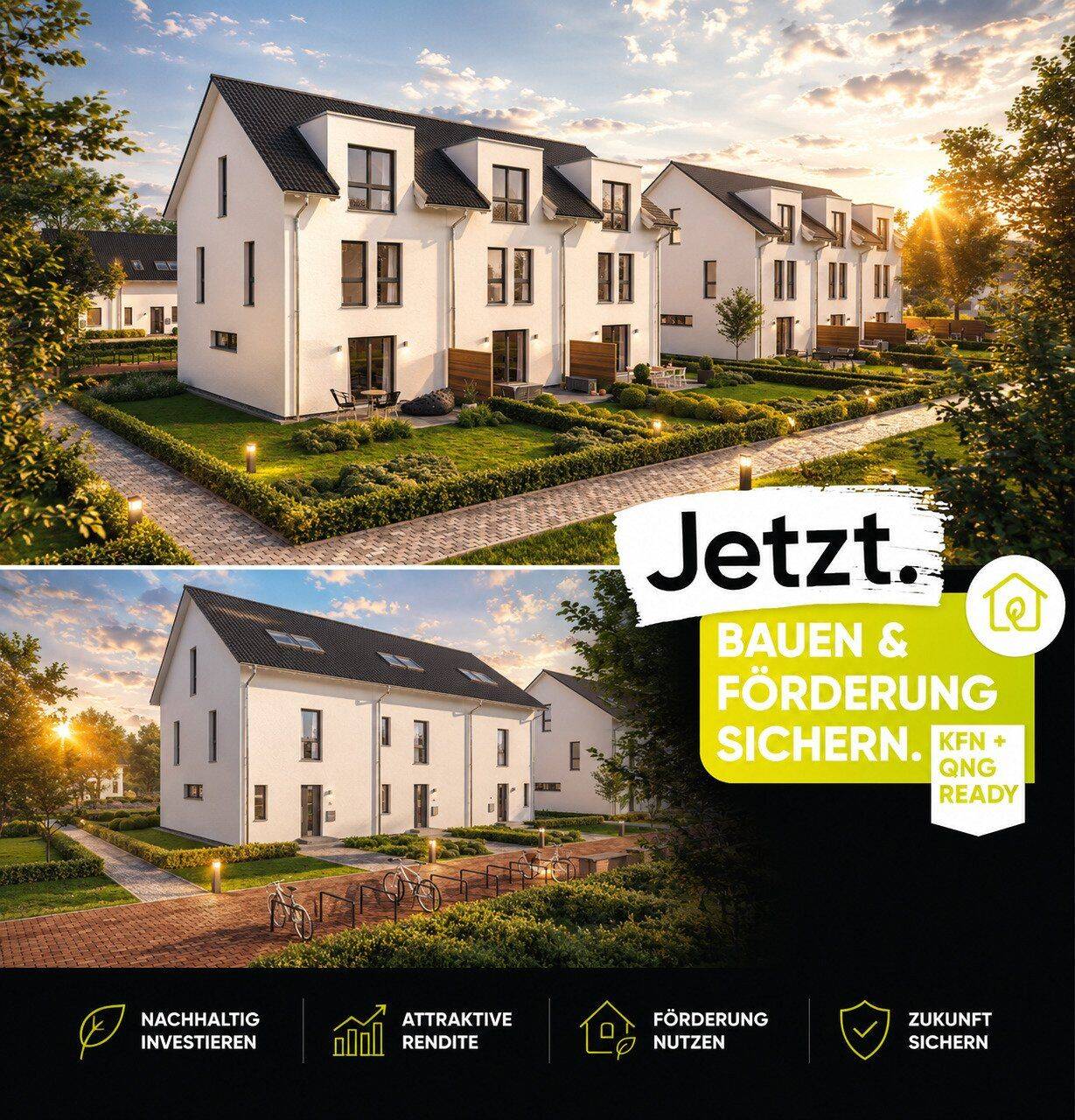 Jetzt bauen. Förderung sichern. Rendite steigern.