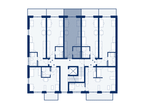 1-Zimmer-Apartment mit Balkon zur Parkseite (B11) – 53129 Bonn – Vorschaubild 5