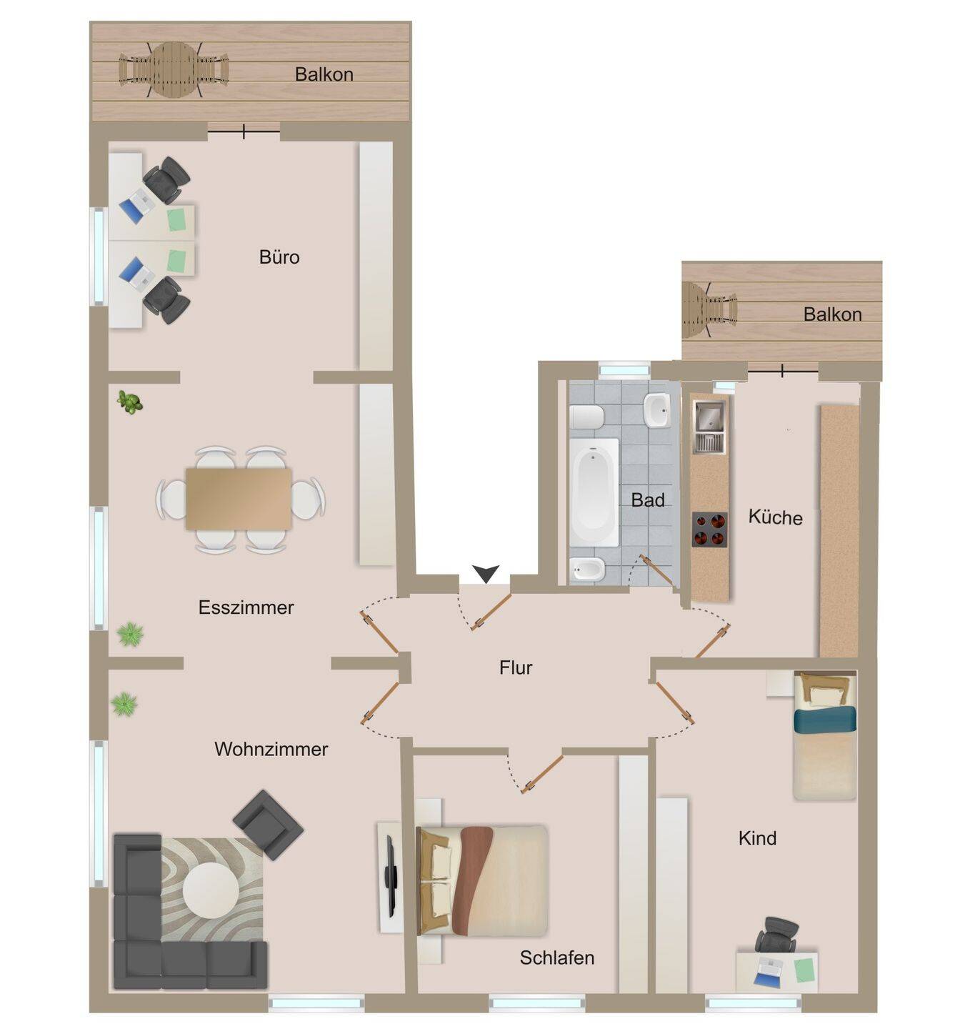 Stilvoll investieren am Rotenbühl - Modernisiertes Wohn- und Geschäftshaus mit Charme, Dachterrasse und attraktivem Entwicklungspotenzial – Saarbrücken – Vorschaubild 4