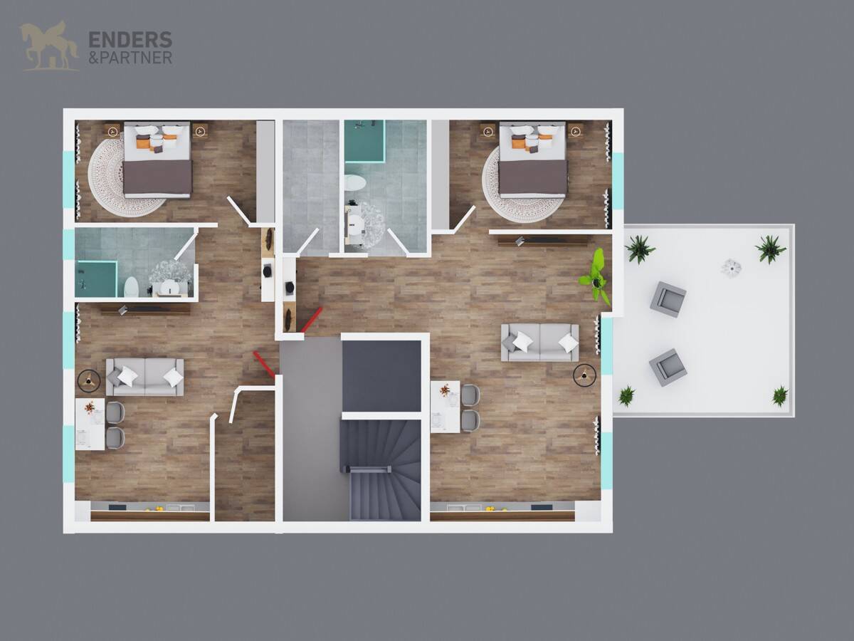 Wohnen in der ältesten Stadt Deutschlands - Geräumige 2-Zimmer-Wohnung mit Balkon und KFZ-Stellplatz im Herzen von Trier! – Trier – Vorschaubild 3