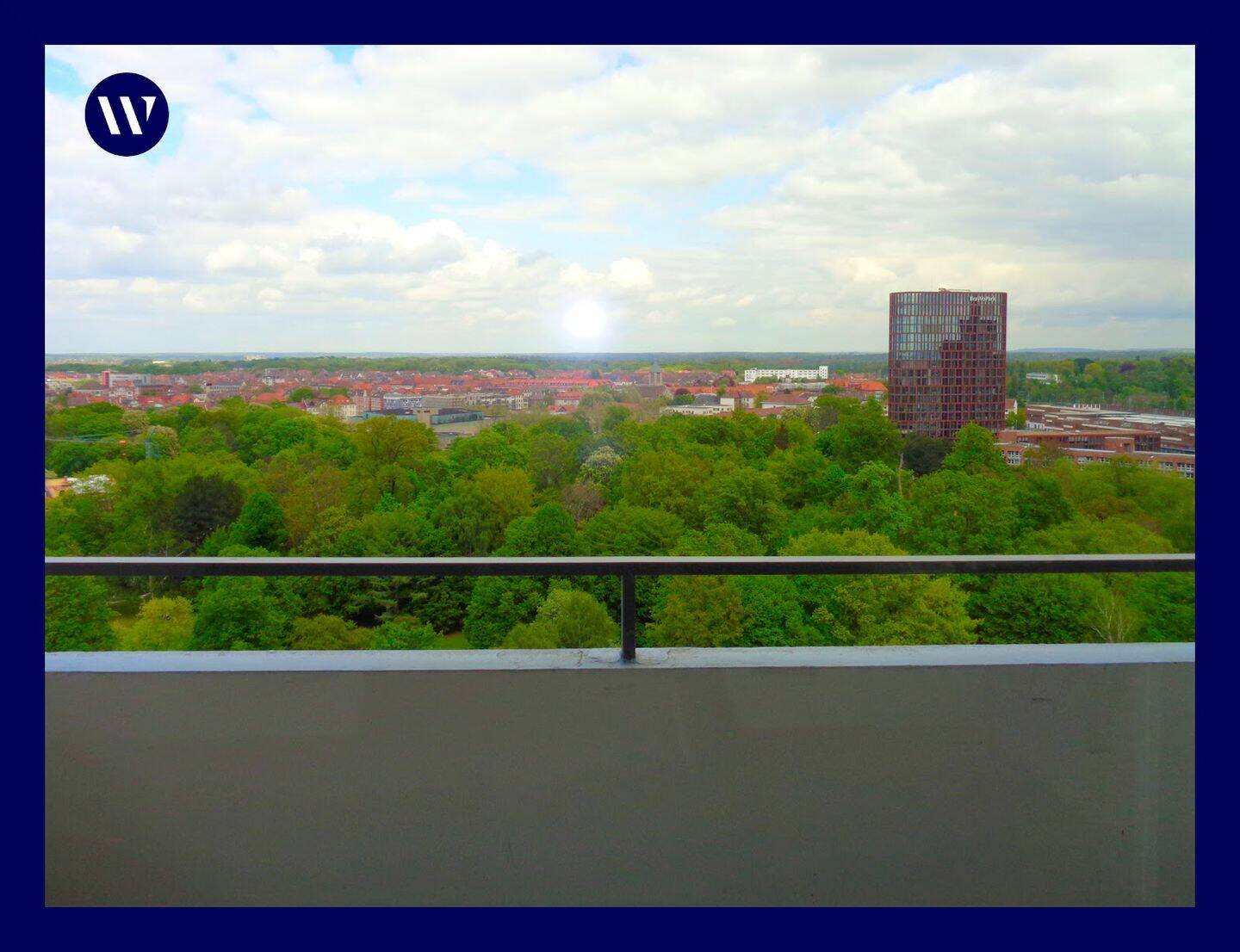 Genießen Sie das Wohnen mit Fernblick! Renovierte 3 Zimmer im 16. OG mit 2 Balkone + Aufzug