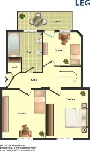 Demnächst frei! 5-Zimmer-Wohnung in Duisburg Hüttenheim – 47259 Duisburg – Vorschaubild 3