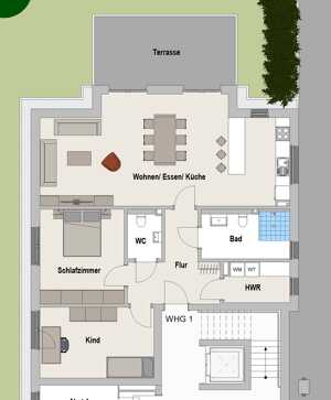 Neubau von 6 Eigentumswohnungen (Wohnung 1) – 59075 Hamm – Vorschaubild 4