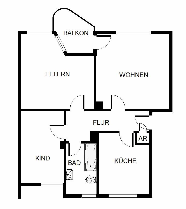 3-Zimmer-Wohnung in Gelsenkirchen Hassel – Gelsenkirchen – Vorschaubild 4