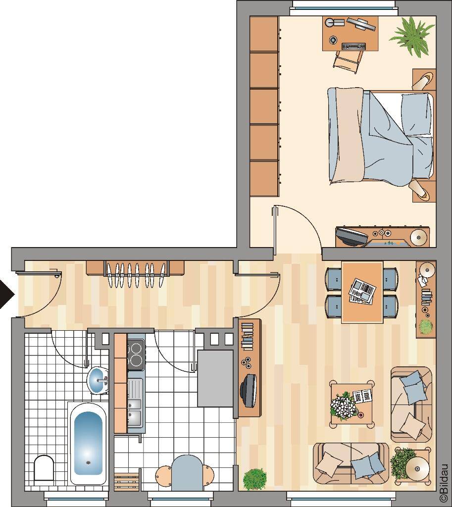 Demnächst frei! 2-Zimmer-Wohnung in Essen Frohnhausen – Essen – Vorschaubild 7