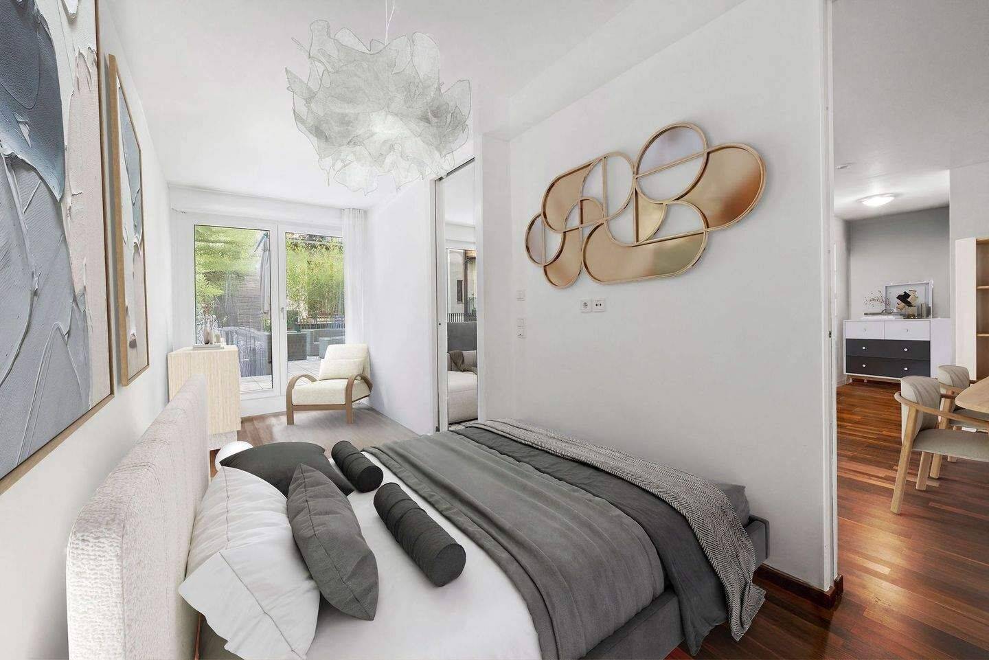 Moderne, bezugsfreie 2-Zi-Citywohnung mit großer Sonnenterrasse und Wellnessoase im Haus – München – Vorschaubild 4