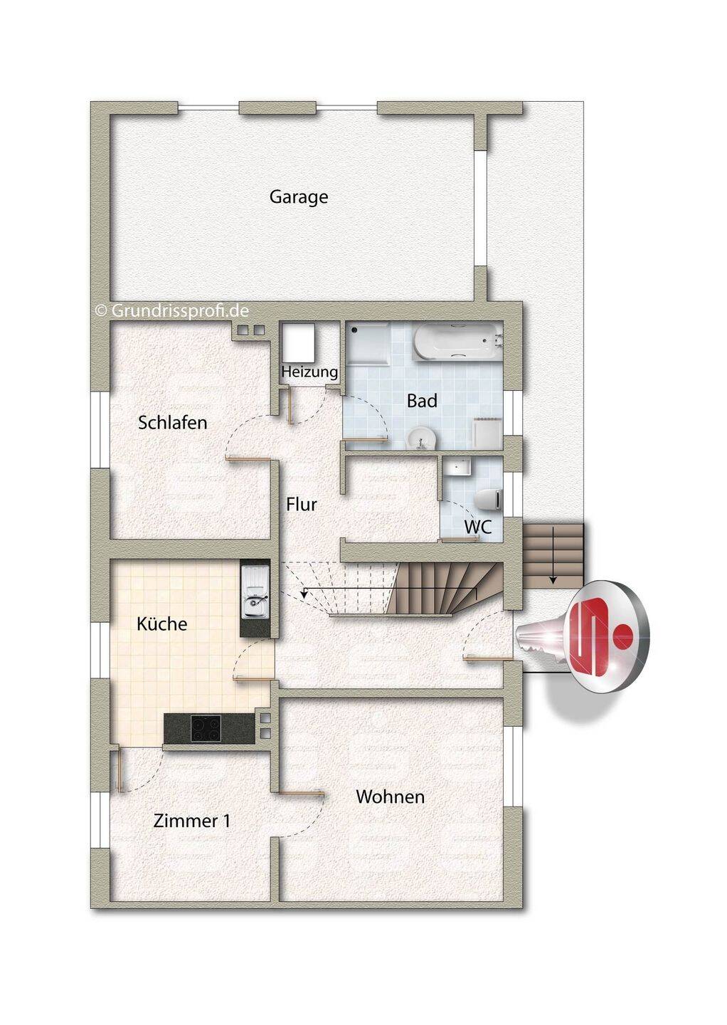 Teilvermietetes Zweifamilienhaus in beliebter Lage von Ahnatal-Weimar – Ahnatal – Vorschaubild 8