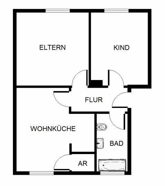 Schöne 2-Zimmer-Wohnung ! – Ludwigshafen am Rhein – Vorschaubild 2