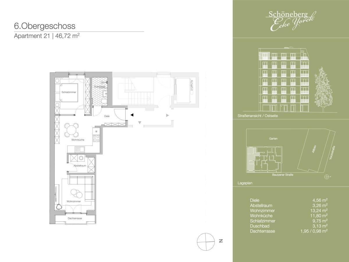 SCHÖNEBERG / KREUZBERG: BESTE LAGE: ERSTBEZUG im LUXUS Neubau: 3-Zimmer-DACHGESCHOSS-Whg + 2 Bäder – Berlin – Vorschaubild 5