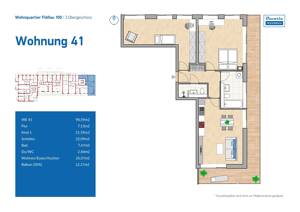 IDEAL FÜR PAARE UND FAMILIEN - GROßZÜGIG GESCHNITTENE 3-ZIMMER NEUBAUWOHNUNG MIT BALKON - ERSTBEZUG