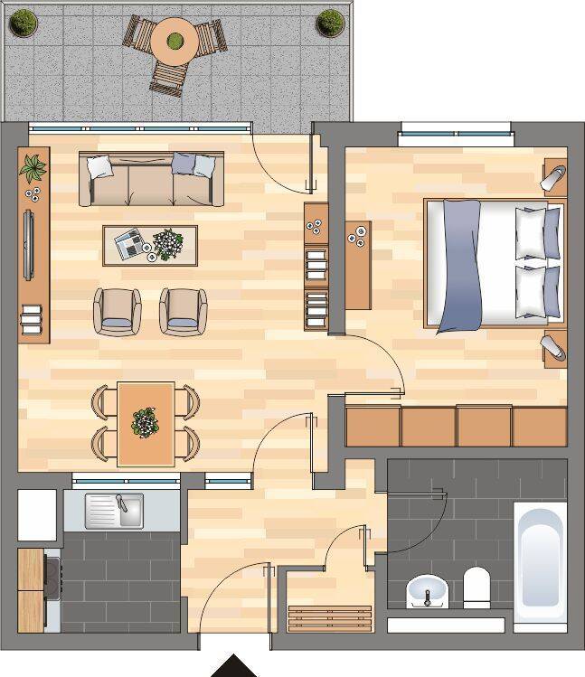 Demnächst frei! Schöne 2-Zimmer-Wohnung in Kiel-Klausbrook – Kiel – Vorschaubild 4