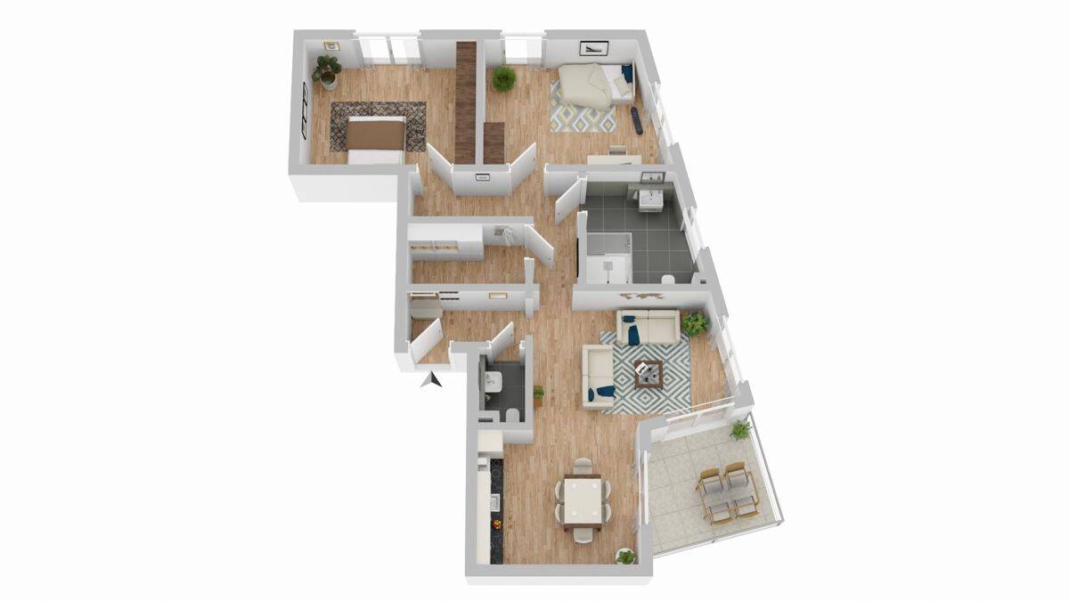Wohnquartier "Am Handorfer Markt": Zukunftsweisend wohnen mit Energieklasse A+ - WE5 – Münster – Vorschaubild 3