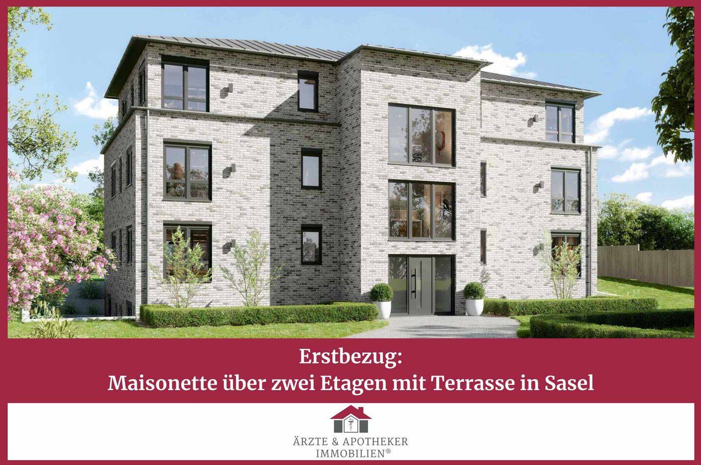 Erstbezug: Souterrain über zwei Etagen mit Terrasse in Sasel