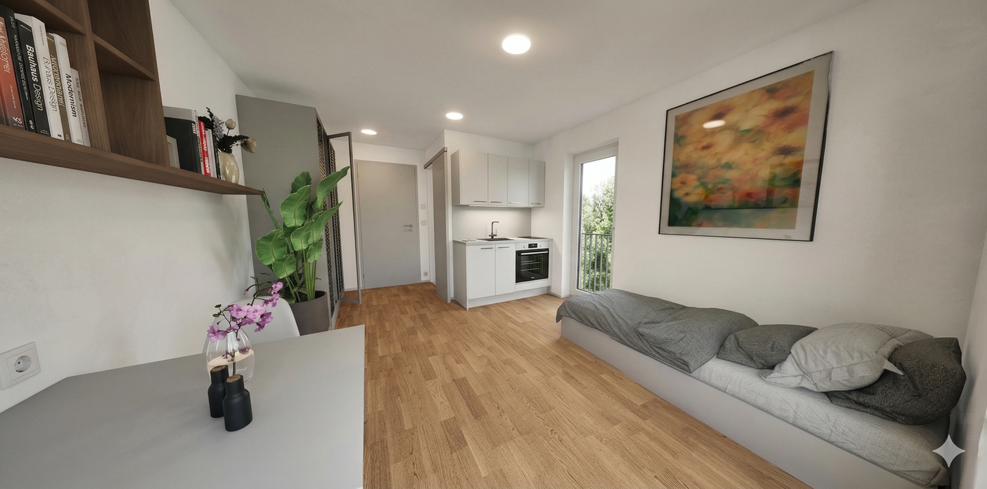Neubau-Studentenappartement im 1. Obergeschoss – zur Kapitalanlage