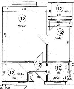 Provisionsfreie, vermietete 2-Zi.-Wohnung mit Wintergarten im Herzen von Erfurt! – 99085 Erfurt – Vorschaubild 2