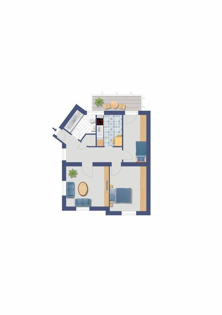 ERDGESCHOSS - 3 ZIMMER WOHNUNG MIT BALKON - LEER!!! – Duisburg – Vorschaubild 2