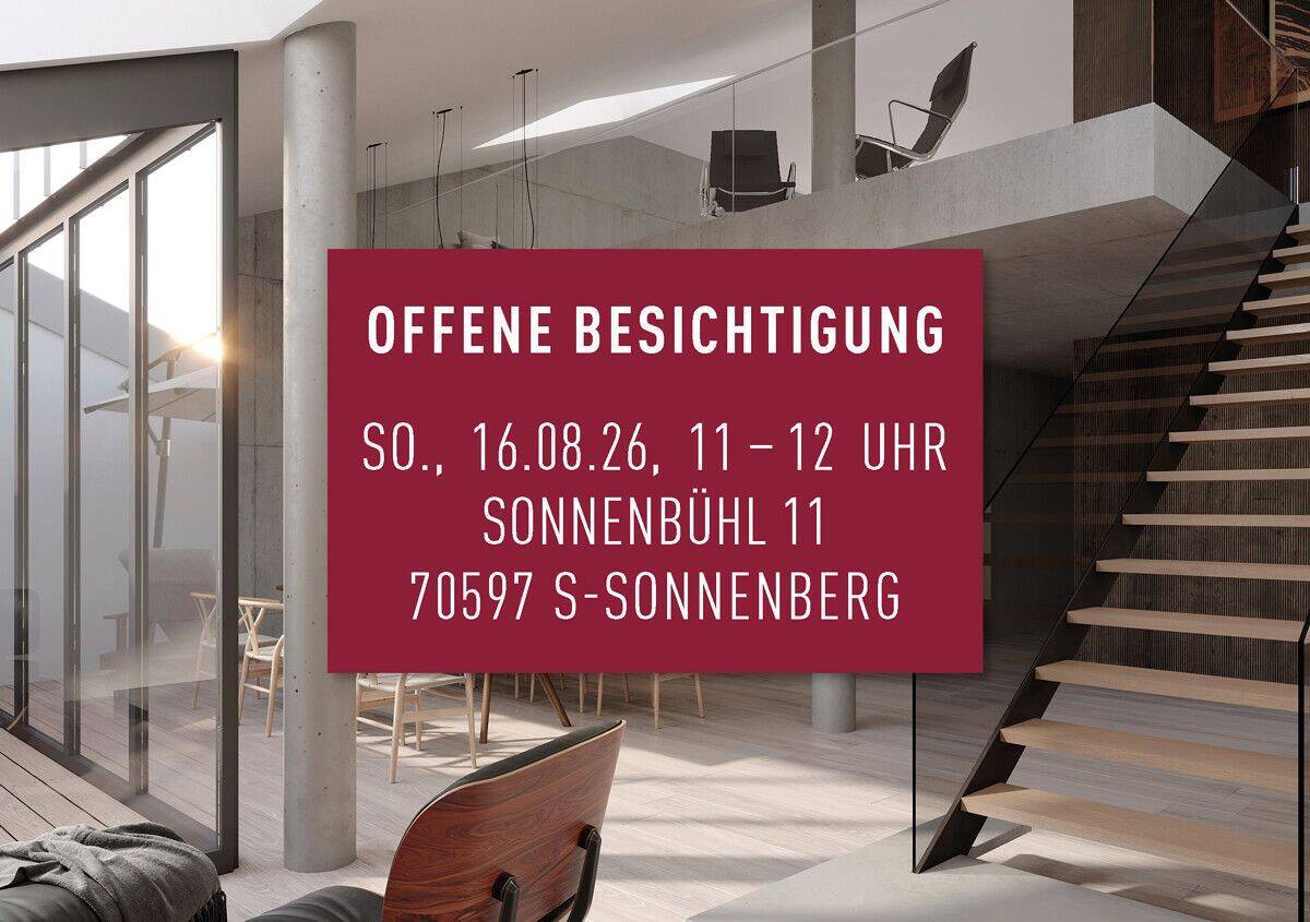 ARCHITEKTONISCHES HIGHLIGHT: Exklusive Maisonette-Wohnung mit traumhaftem Weitblick – 70597 Stuttgart – Bild 1 von 5
