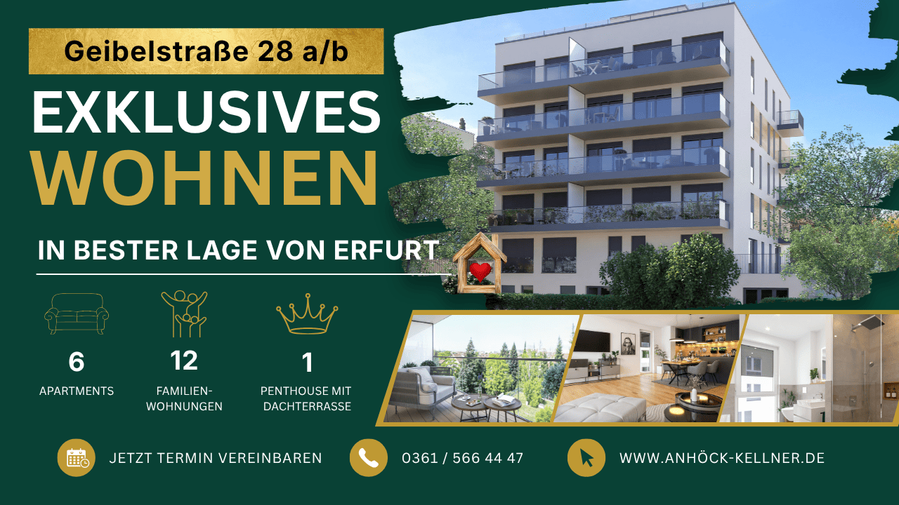 Exklusive Neubauwohnungen in Erfurt | Geibelstraße 28 a+b – Erfurt – Vorschaubild 3