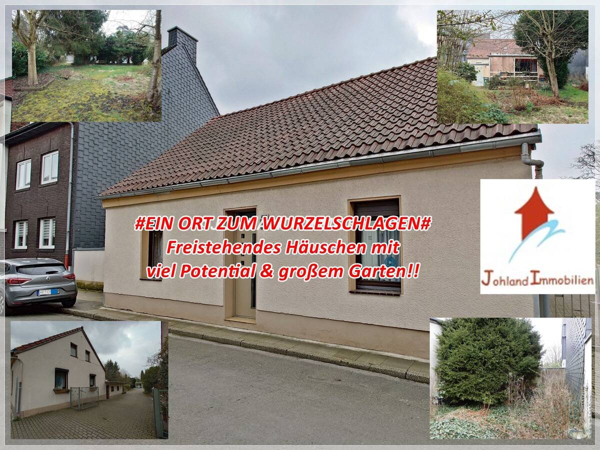 #EIN ORT ZUM WURZELSCHLAGEN# Freistehendes Häuschen mit viel Potential & großem Garten!! – 46047 Oberhausen – Bild 1 von 9