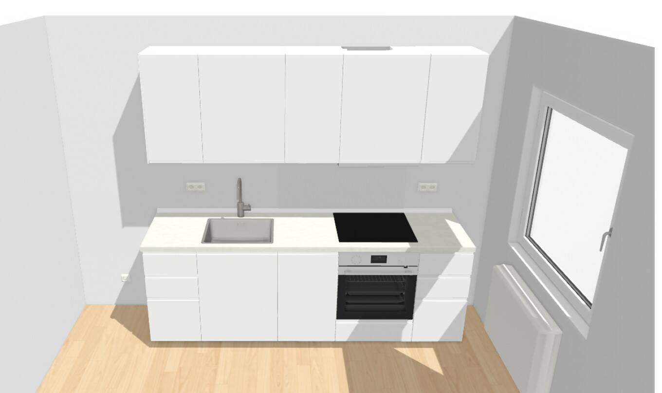 Moderne, komplett renovierte 1+2/2 Zimmer-EG-Wohnung mit großem Balkon und Stellplatz zu vermieten