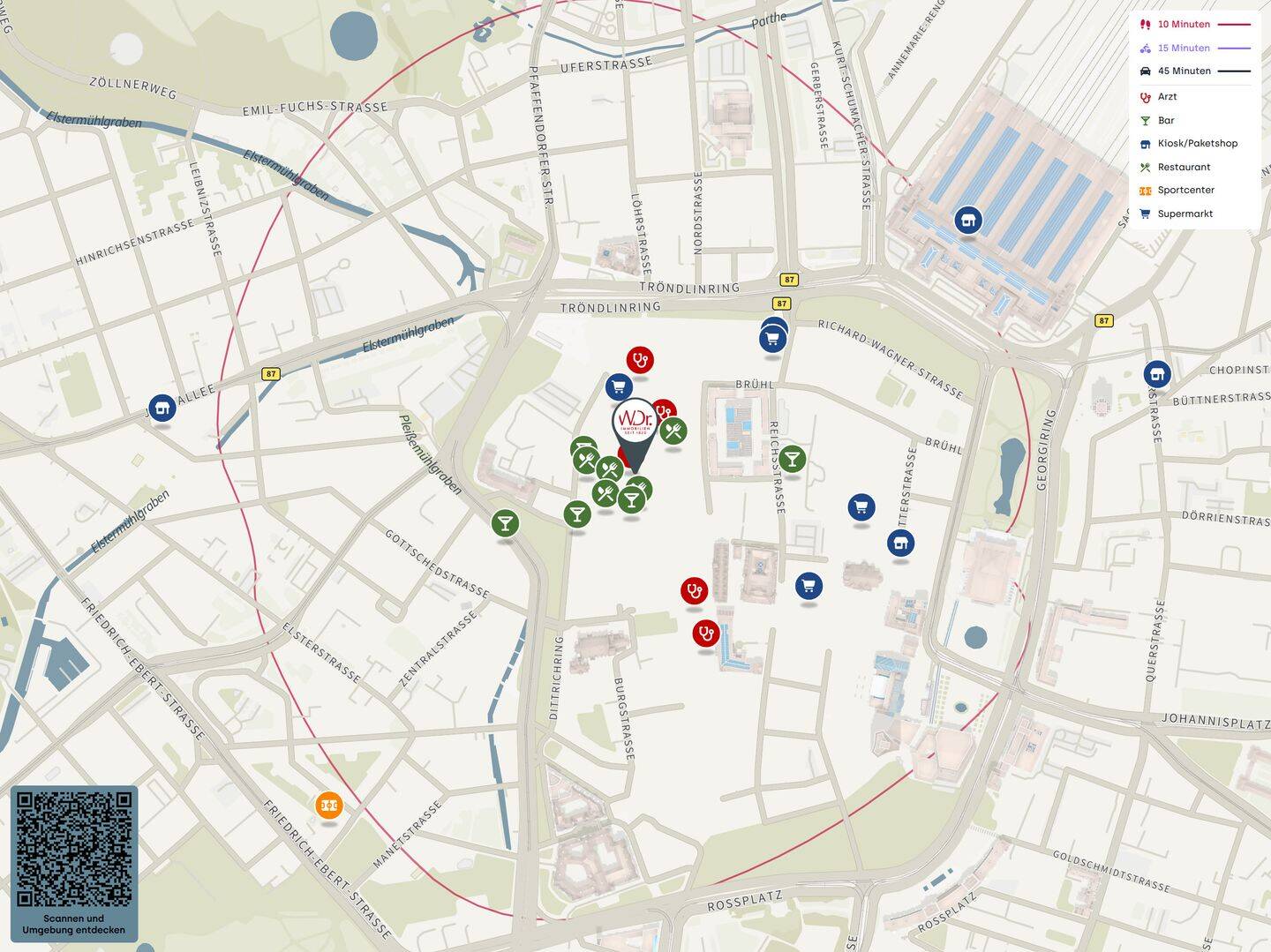 Großzügige Etagenwohnung zur Miete mit Balkon in Leipzig Zentrum - Wentzel Dr. – Leipzig – Vorschaubild 2