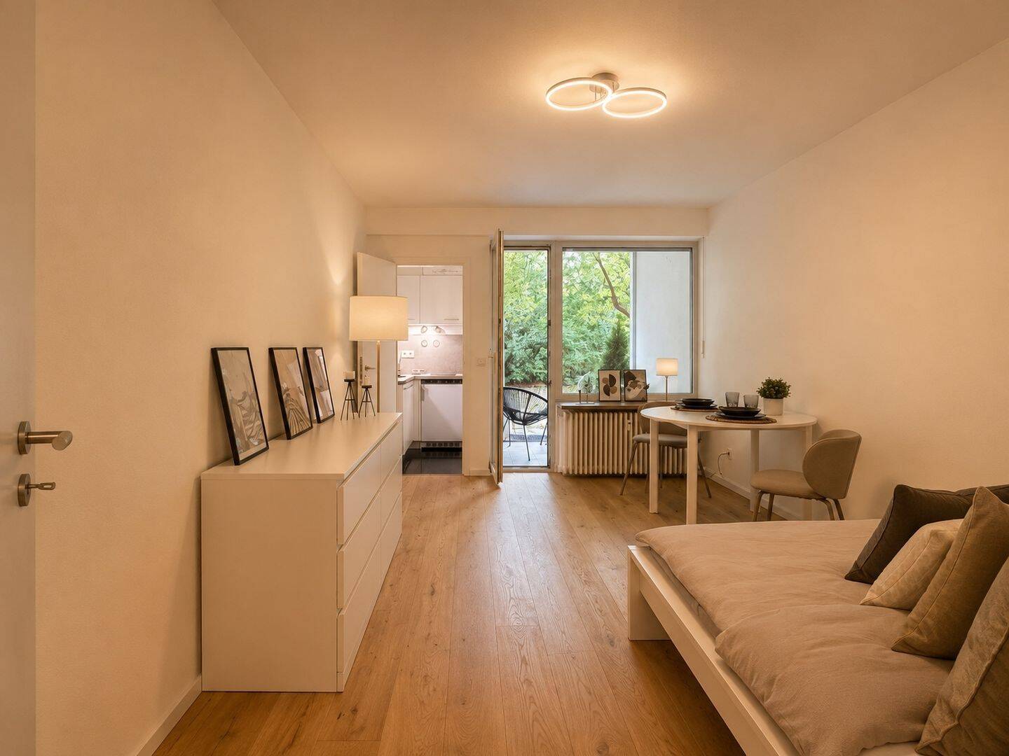 **Frisch renoviert** 1-Zimmer-Apartment im EG - ruhig gelegen & voll möbliert – München – Vorschaubild 5
