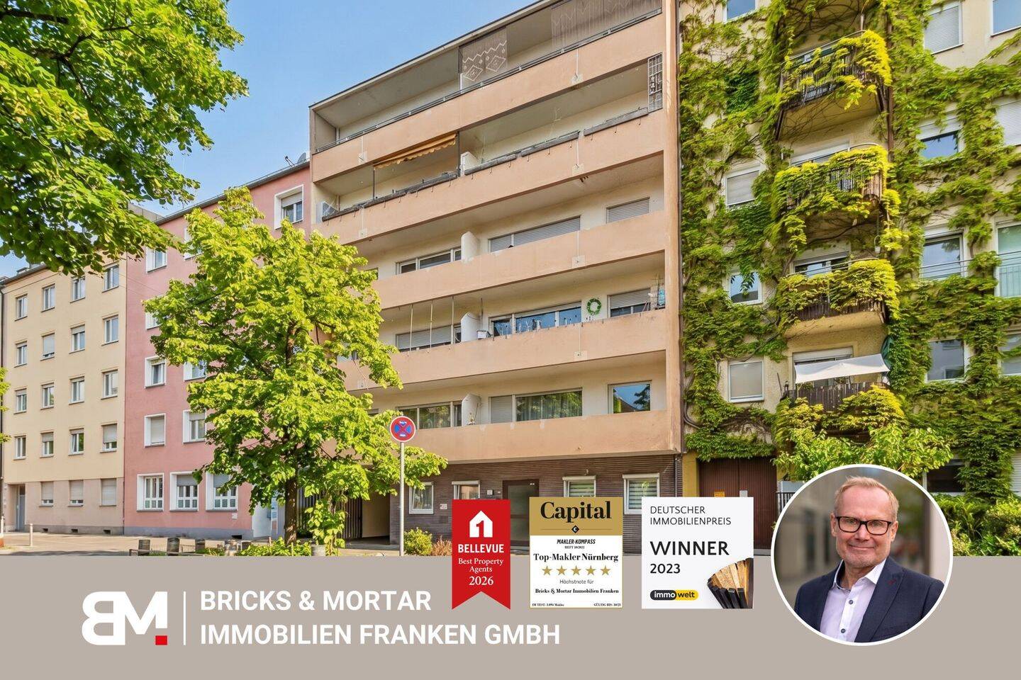 Helle 3-Zimmer-Wohnung mit Einzelgarage und 2 Balkonen in Nürnberg