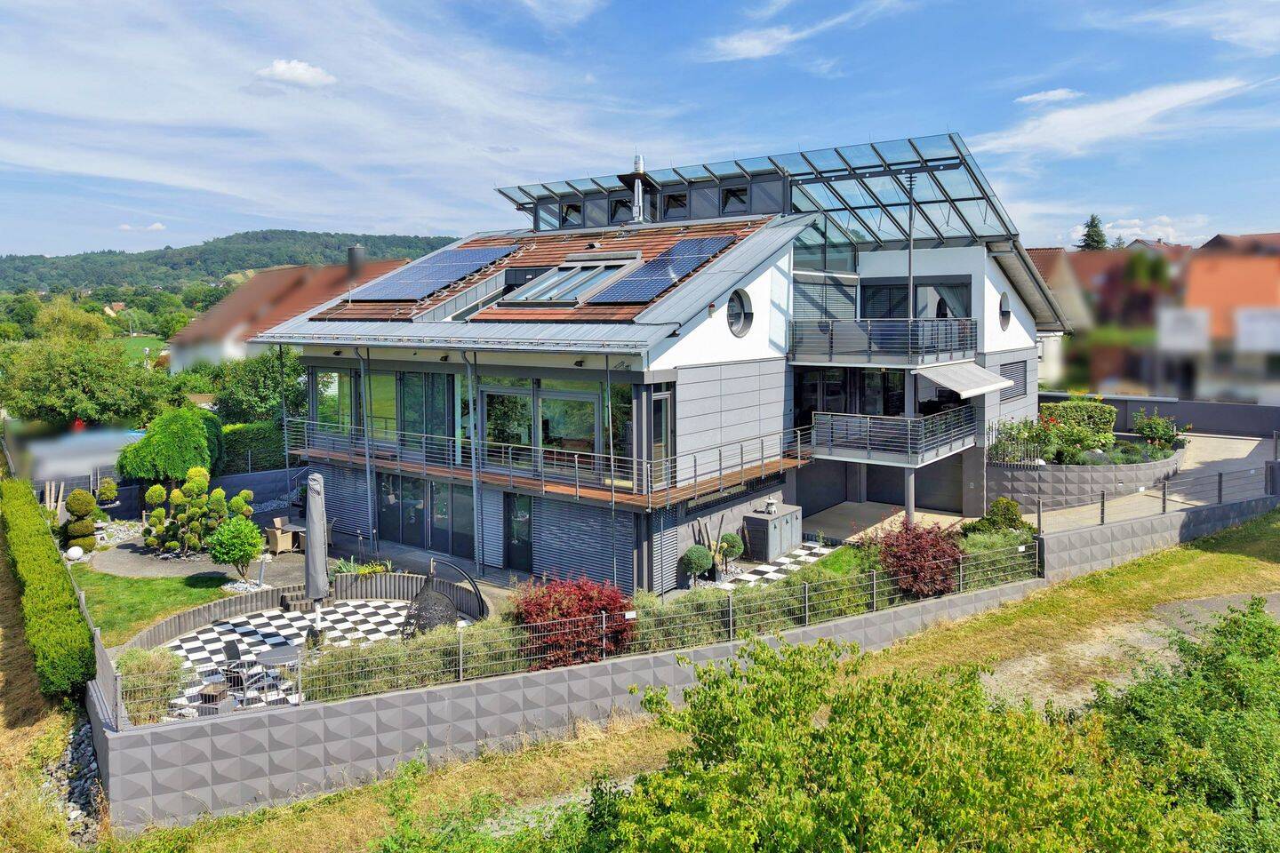 Atriumvilla mit Weitblick, Privatsphäre und außergewöhnlichem Raumgefühl im Heilbronner Land – Obersulm – Vorschaubild 3