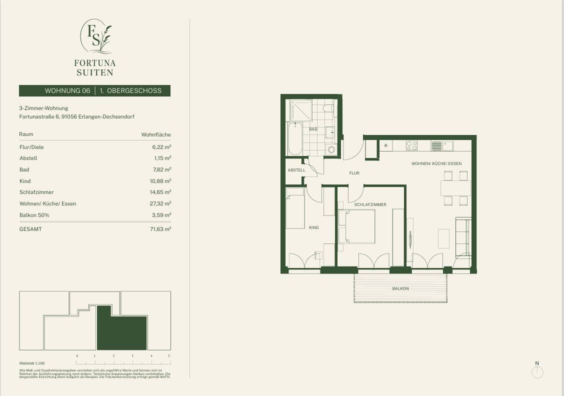 JETZT Vertriebsstart - FortunaSuiten Erlangen - Exklusive 3-Zimmer-Neubauwohnung mit gehobener Ausstattung – Erlangen – Vorschaubild 5