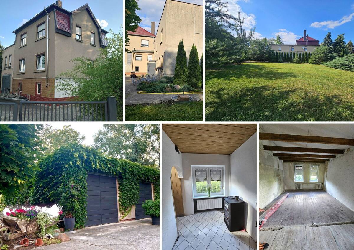 EFH + Werkstatt-Nebengebäude auf ca. 3.555 m² gr. Bau-GS - 9 Räume, 3 Garagen, , Gartenteich u.v.m. – 4288 Leipzig – Bild 1 von 9