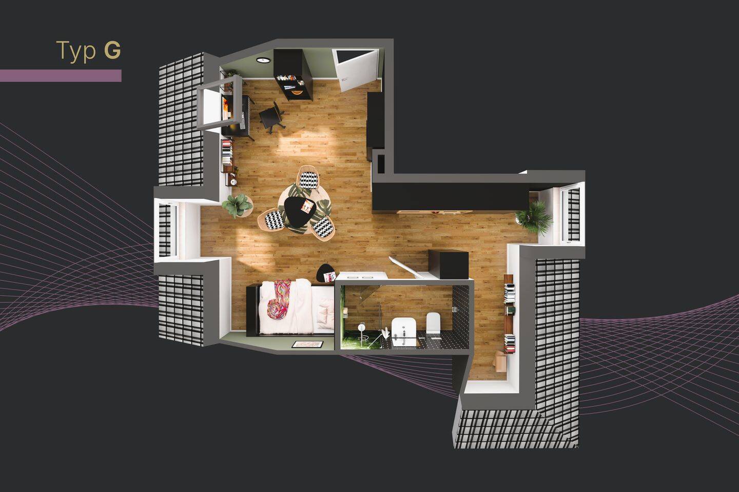 CITY PARK LIVING NÜRNBERG **Premium-Studentenapartments in Nürnberg am Stadtpark** – Nürnberg – Vorschaubild 9