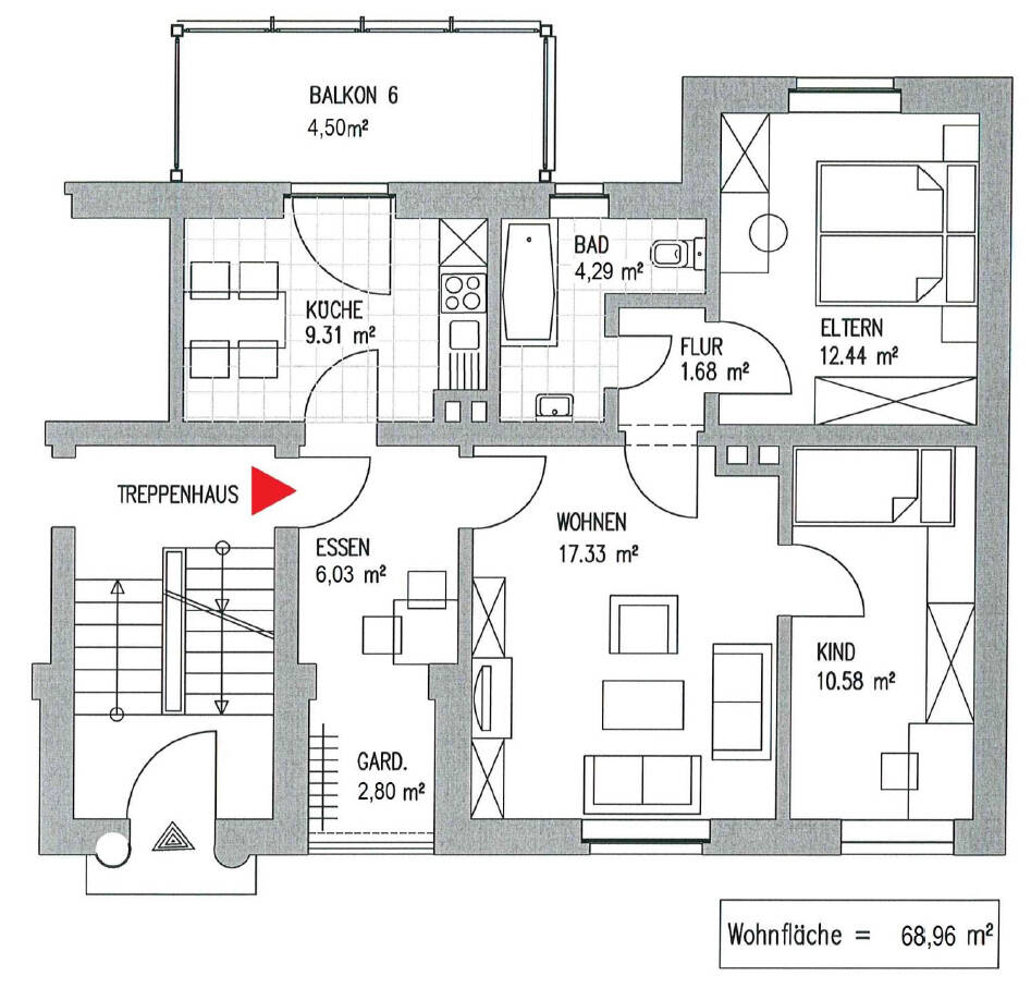 IN SANIERUNG + WAHREN + 3 RAUM WOHNUNG + HOCHPARTERRE + BALKON – Leipzig – Vorschaubild 2