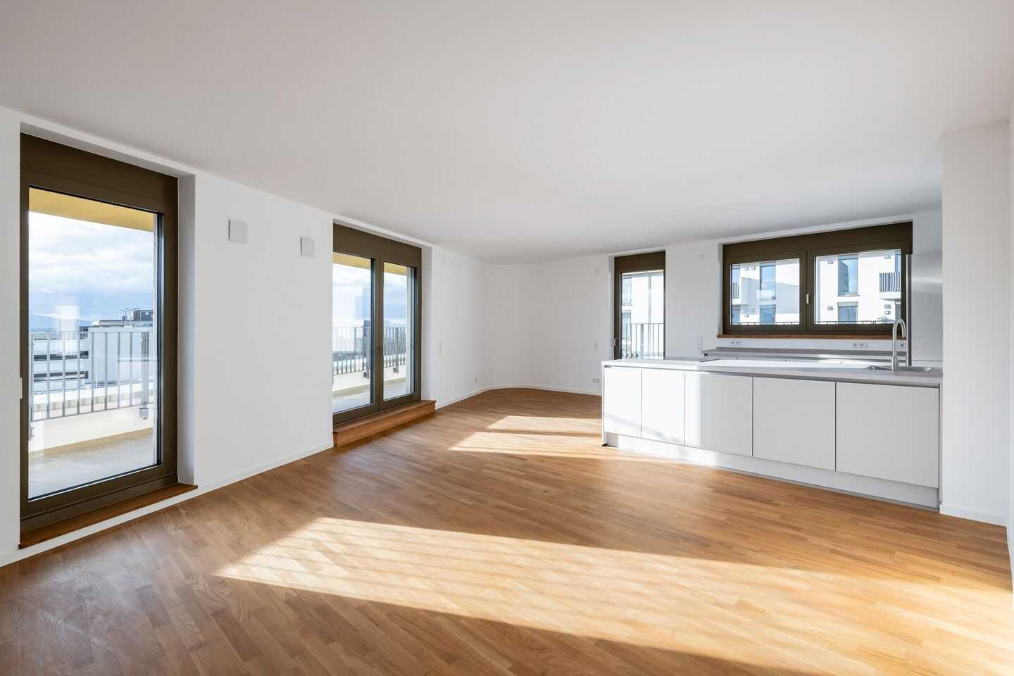 Exklusive 3-Zimmer Neubau Penthouse Wohnung mit großer Terrasse in bester Lage – Darmstadt – Vorschaubild 2