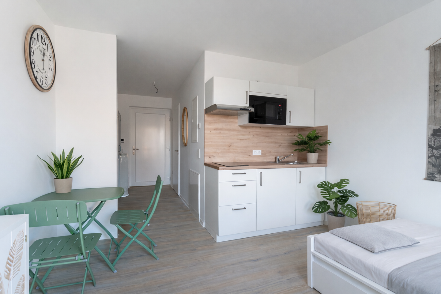 Ankommen, wohlfühlen, studieren: Exklusives Design-Apartment |möbliert|Fahrstuhl |Unilage|Dachgarten – Magdeburg – Vorschaubild 4