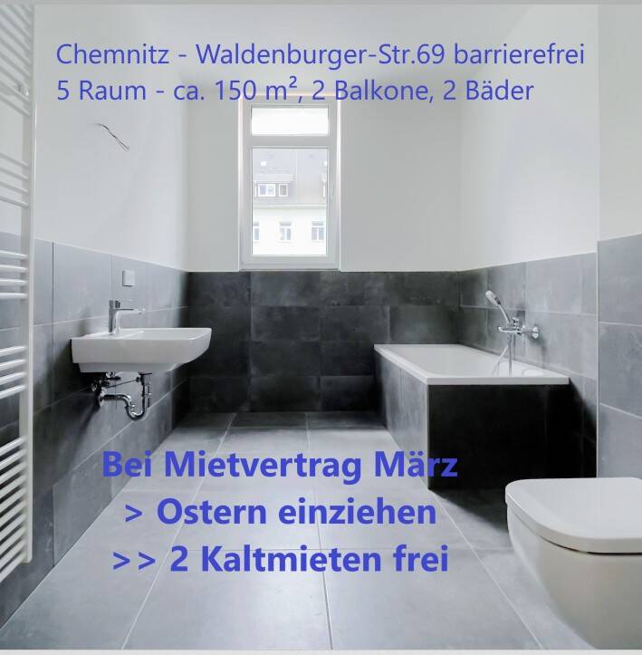 Großzügige 5-R Wohnung mit Balkon + Stellplatz