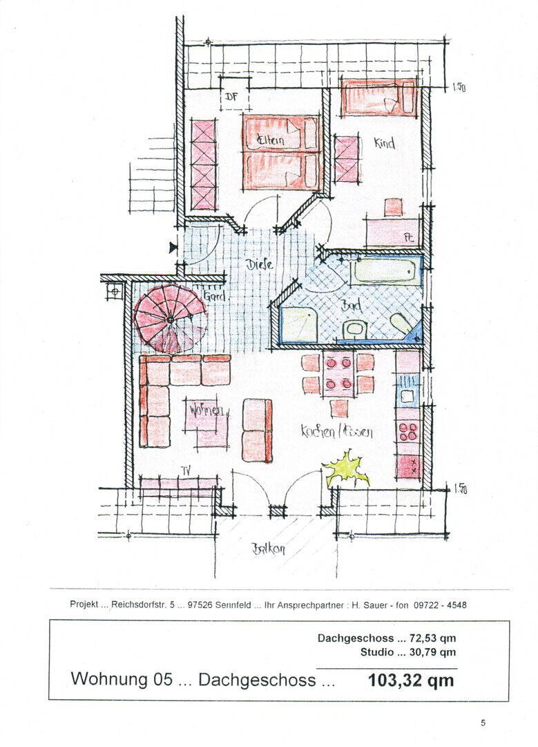 Neuwertige Exclusive/Moderne/Helle Maisonettwohnung 4 Zimmer im Neubaugebiet Sennfeld/Rempertshag