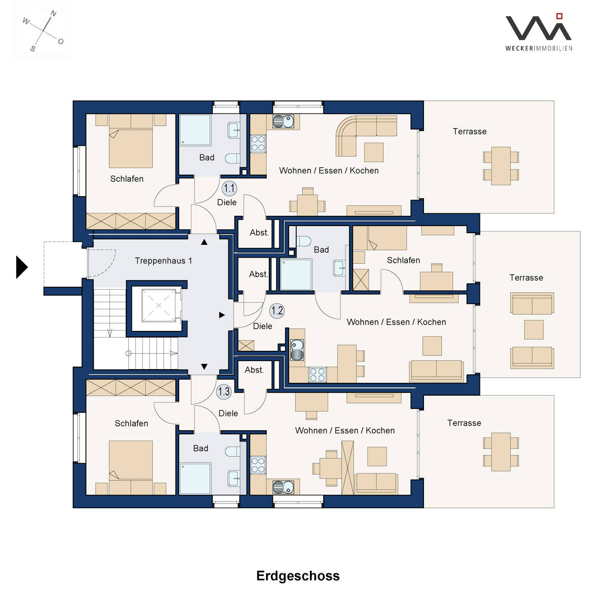 Erdgeschosswohnung: EIGENTUM in Stadtrandlage - urban, modern und beliebt! – Münster – Vorschaubild 4
