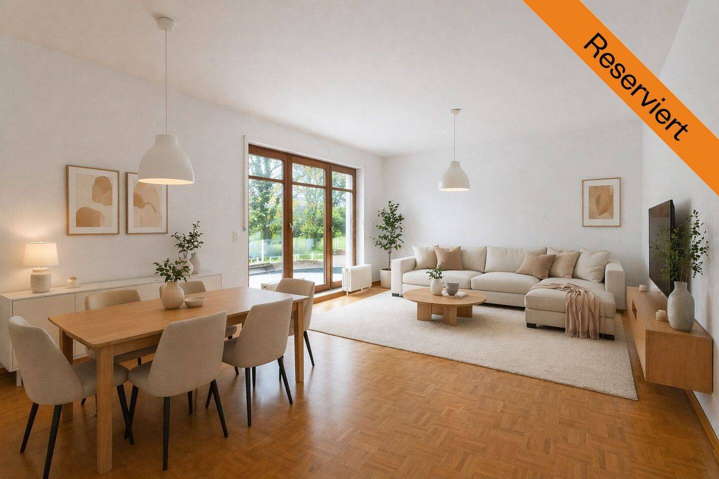 Hochparterre-Wohnung mit schönem Blick ins Grüne am Kalkhügel
