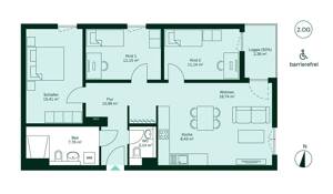 Barrierefreie Eigentumswohnung mit Loggia Gäste-WC und moderner Ausstattung – 40597 Düsseldorf – Vorschaubild 9