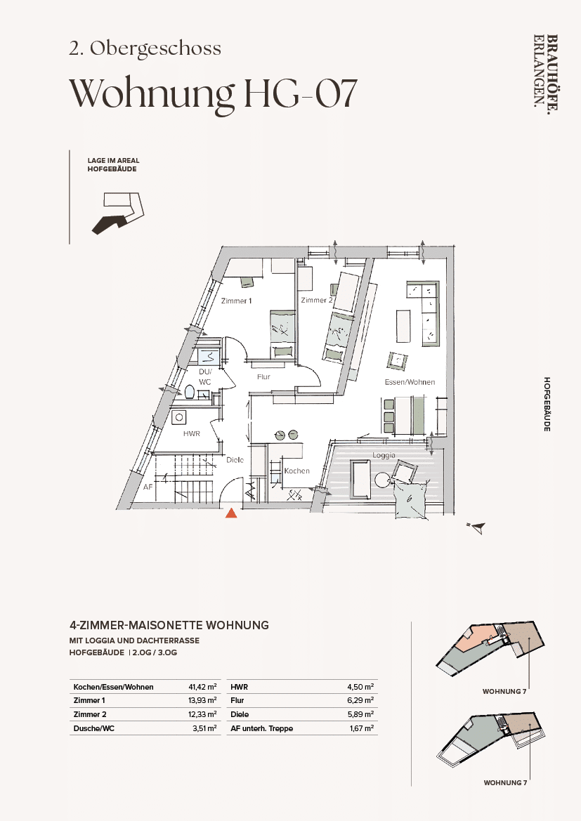 Loggia und Dachterrasse – Erlangen – Vorschaubild 3