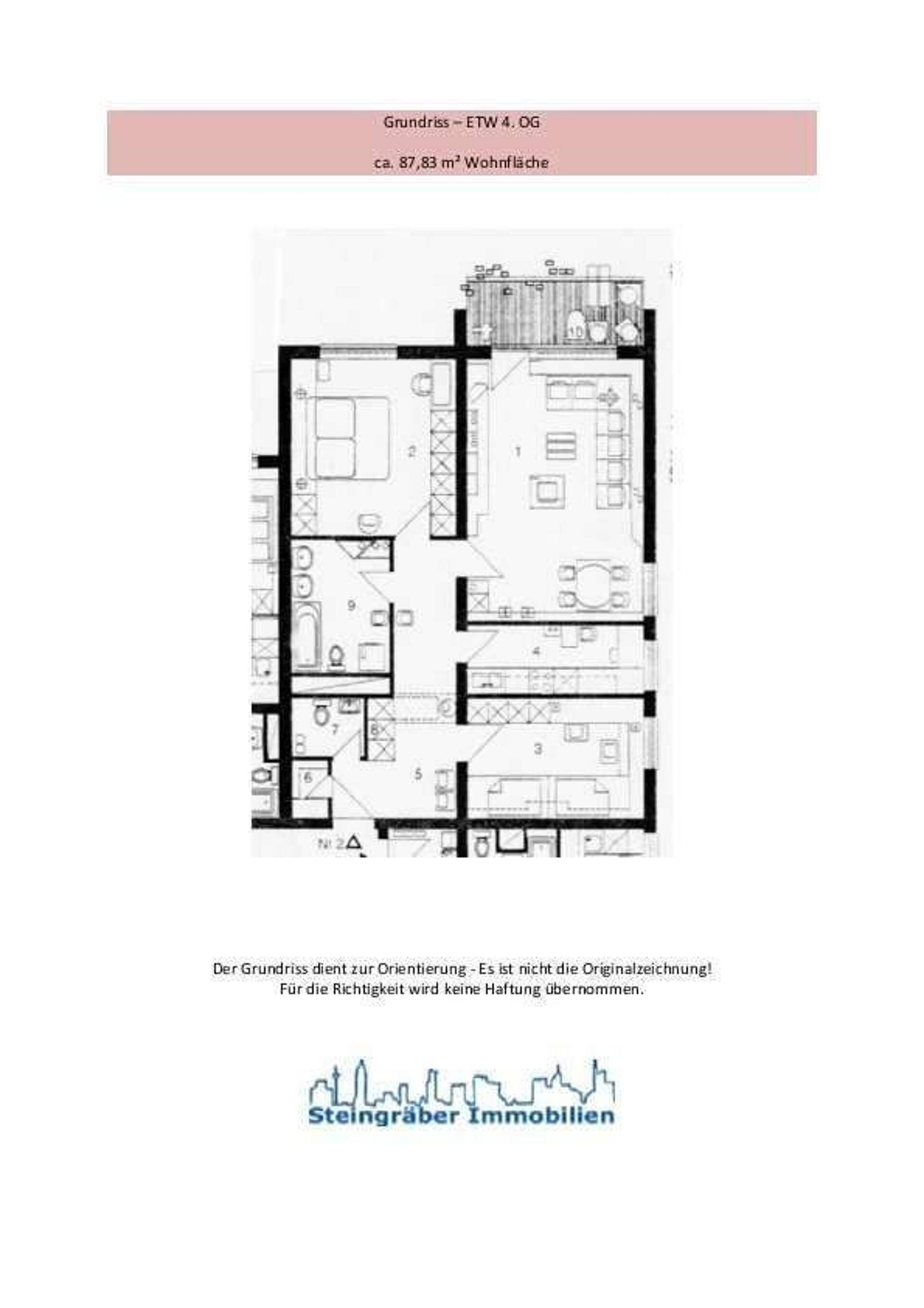 Etagenwohnung in 61352 Bad Homburg vor der Höhe mit 87,83 m² kaufen