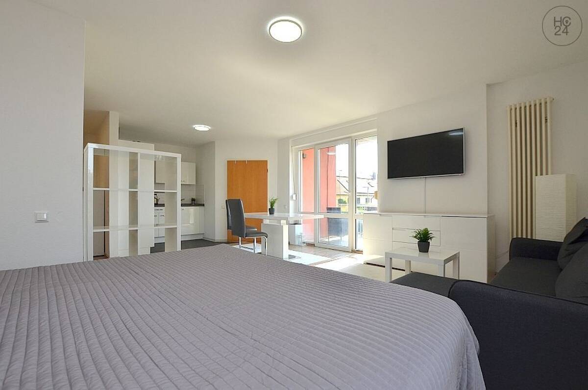 Modern möblierte 1-Zimmerwohnung in Würzburg/Heuchelhof mit Wlan – 97084 Würzburg – Bild 1 von 9