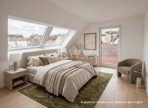 ENERGIEEFFIZIENTER NEUBAU - FEUERBACH Zentral gelegene 3-Zimmer-Wohnung mit Balkon, Loggia & Garage – 70469 Stuttgart – Vorschaubild 4