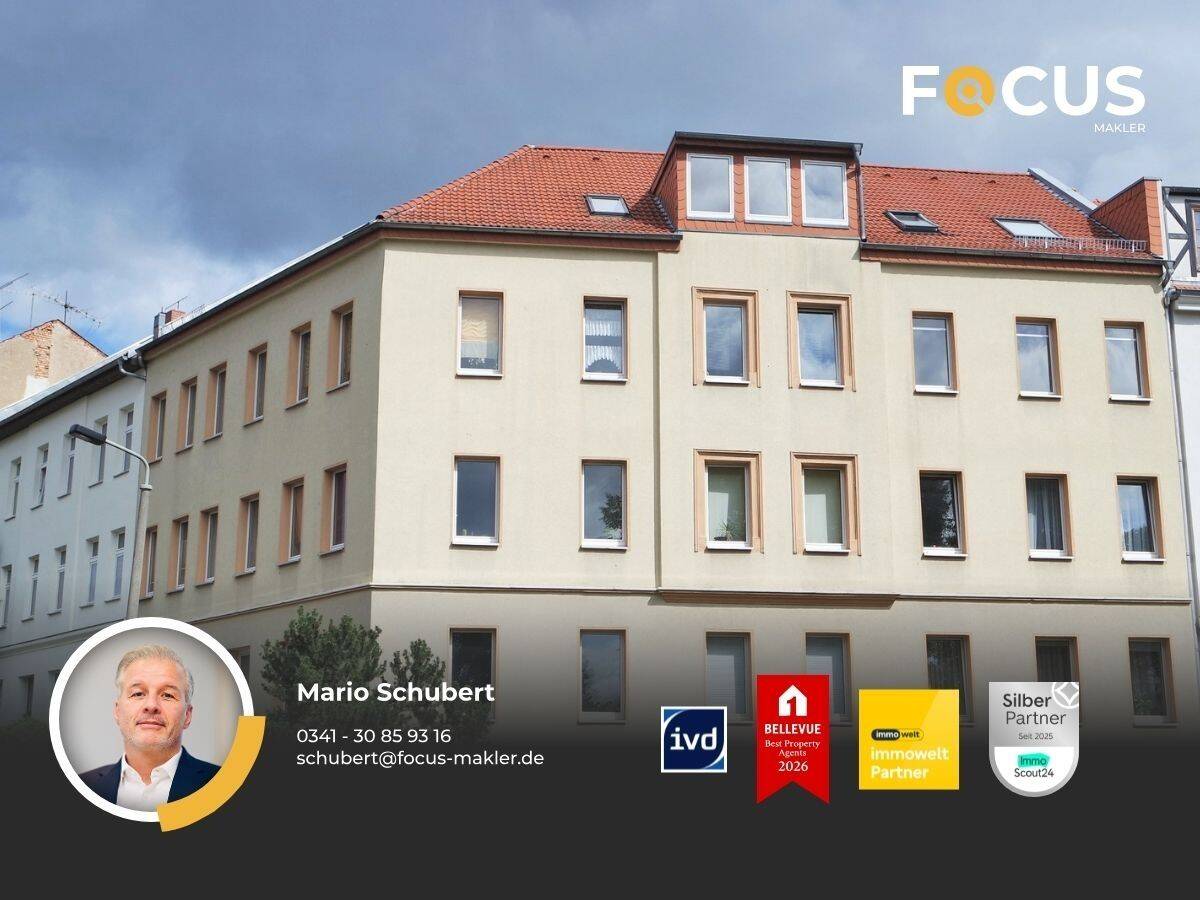 Wahren- Tolle 2-Raumwohnung in ruhiger Lage mit moderner Ausstattung und Einbauküche