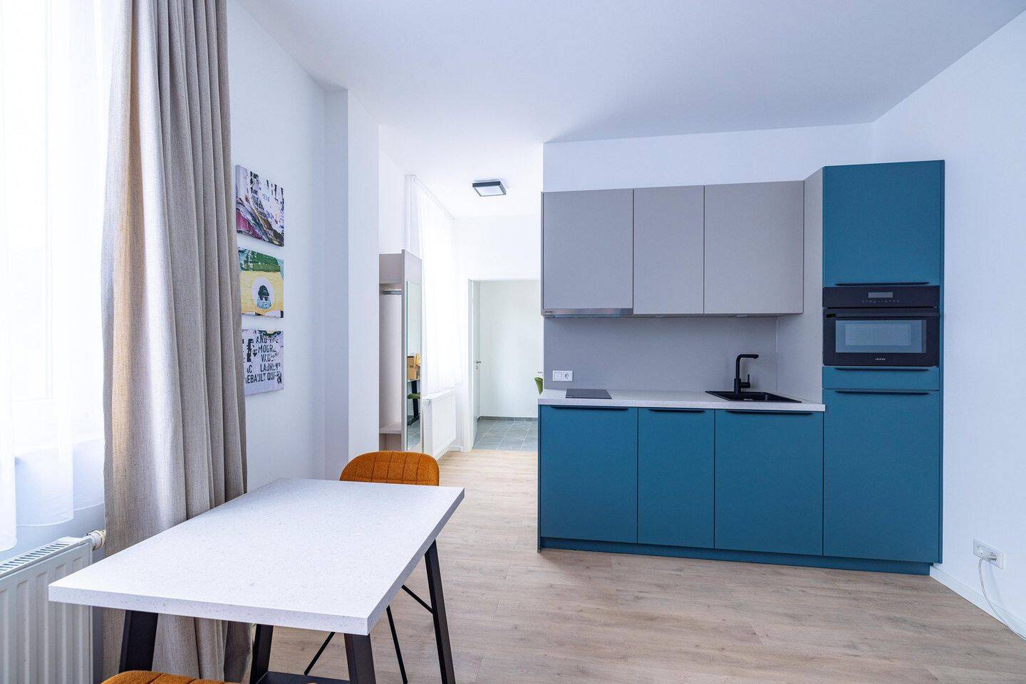 Charmante vollmöblierte 1-Zimmer-Neubauwohnung im 4. OG WE 85 – Nürnberg – Vorschaubild 4