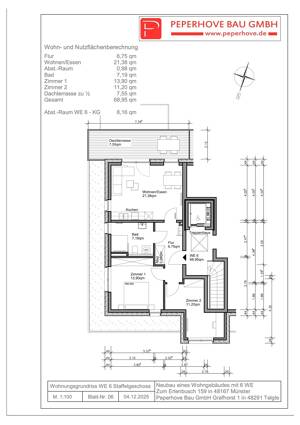Barrierearm Wohnen im Penthousestil mit Dachterrasse – 48167 Münster – Vorschaubild 3