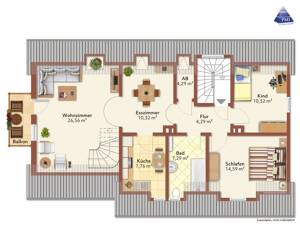 *** Wohnung mit Aussicht in HN-Böckingen: 121m², 4,5 Zi., 2 Bäder, Balkon, Gartennutzg, Garage *** – 74080 Heilbronn – Vorschaubild 4
